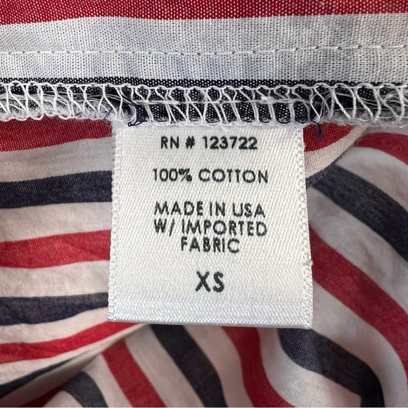 Xirena Red, White, and‎ Blue Striped Maxi Dress Size X-Small - Picture 7 of 7